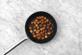 Cook the tofu
