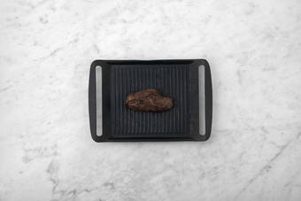 Grill the beef rump