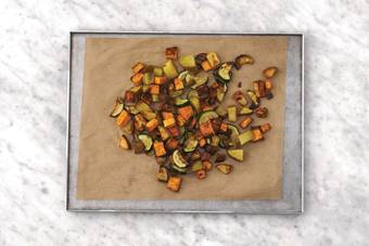 Roast the veggies