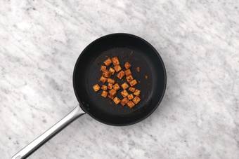 Cook the tofu & chicken