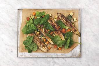 Bring it all together & cook the halloumi