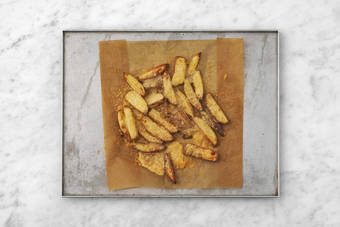 Gratinera bröd och pommes