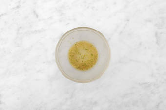 Make dressing and salad