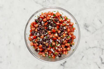 Make bruschetta sauce