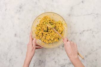 Make fritter mixture