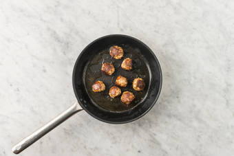 Cook meatballs