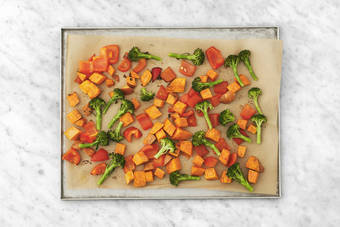 Roast the veggies