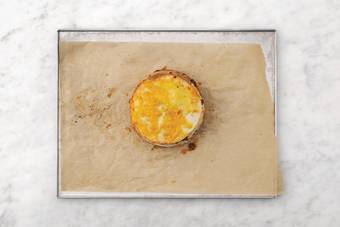 Bake the tortilla tower