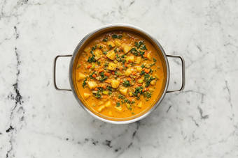 Prep and start curry