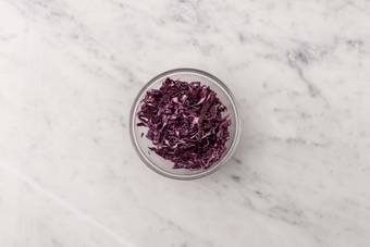 Prep and dress cabbage