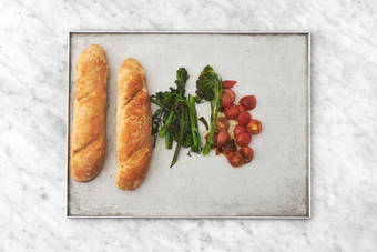 Add the Veg and Garlic Bread