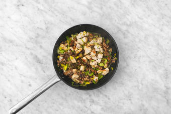 Fry the Chicken and Veg