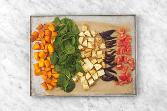 Make the roast veggie toss