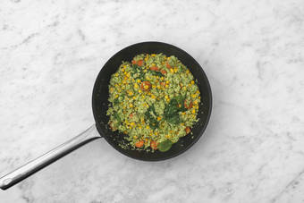 Cook the cauli-broccoli rice 