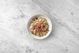 Bacon braten & Anrichten 