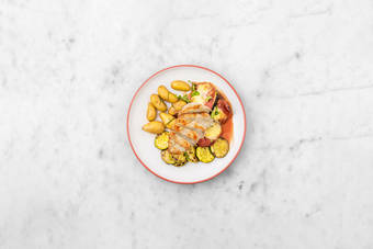 Hähnchen braten & Anrichten