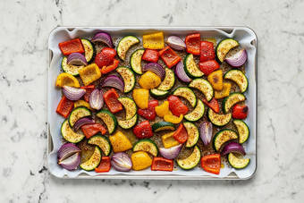 Prep and roast veggies