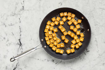 Prep and fry tofu