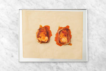 Sear and roast pork chops