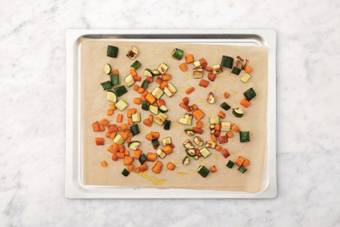 Roast the veggies