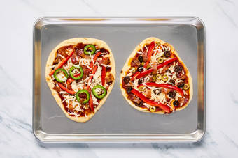 Bake flatbread pizzas