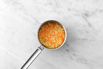 Make the carrot couscous