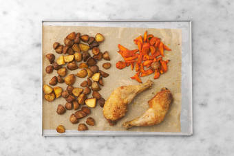 Poulet rôti, cœur ravi