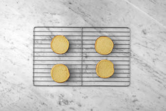 Heat the buns & prep the veggies