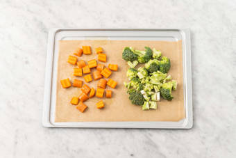 Bag broccoli og gulerod