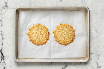 Make Parmesan crisps and finish prep