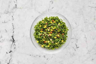 Cook potatoes and prep salad