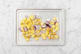 Roast the Potatoes and Onion