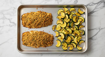 Roast Trout & Zucchini