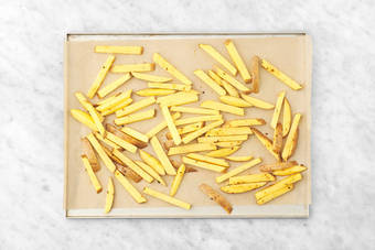 Bake the fries