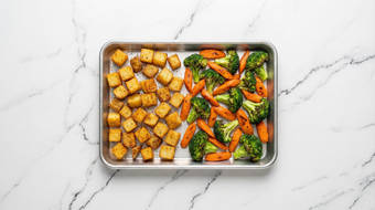 Roast Carrots & Broccoli