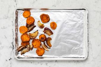 Roast Veggies & Make Panko Coating