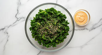 Massage Kale & Make Dressing