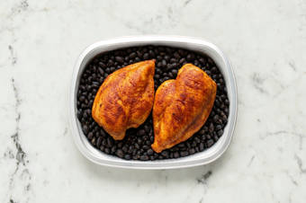 Roast Chicken & Beans