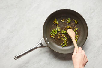 Cook Green Pepper