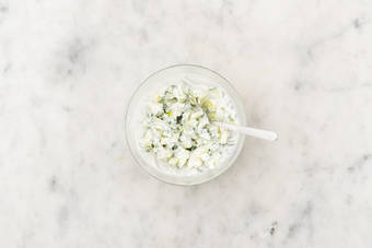 Make the cucumber raita