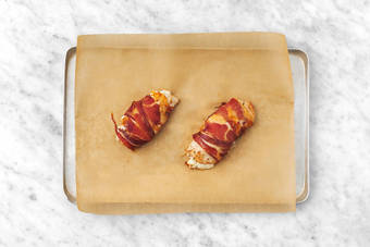 Ugnsbaka kyckling och grönsaker