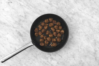 Cook the meatballs
