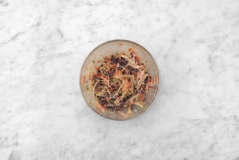 Prep the slaw & tortillas