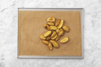 Roast the chat potatoes