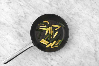 Cook the zucchini