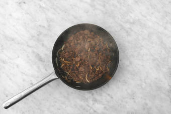 Make the cheeseburger filling