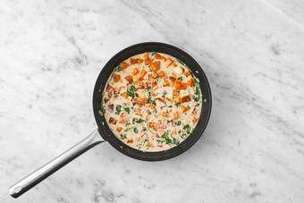 Finish braise and toast flatbreads