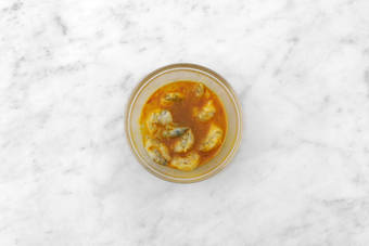 Mazzancolle all'arancia