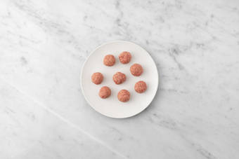 Form and roast Beyond Meat® meatballs