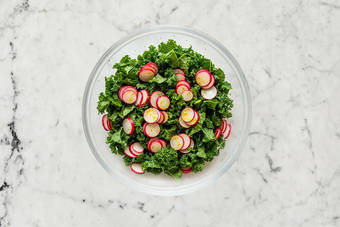 Make dressing and start salad